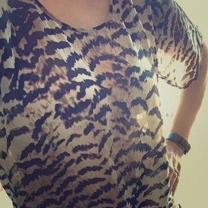 Animal print top